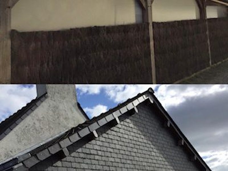 Toiture ardoise avant/après — MSC Couverture